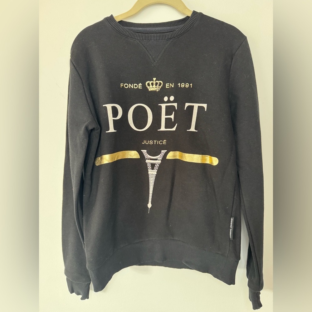 Criminal Damage Paris Logo Crew Sweater - Picture 16 of 17